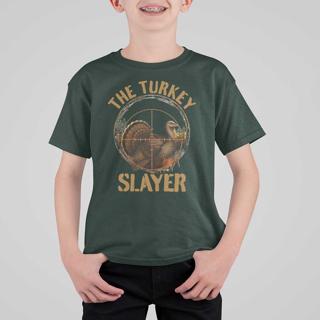 The Turkey Slayer T Shirt For Kid Funny Hunting Season Gift - Wonder Print Shop