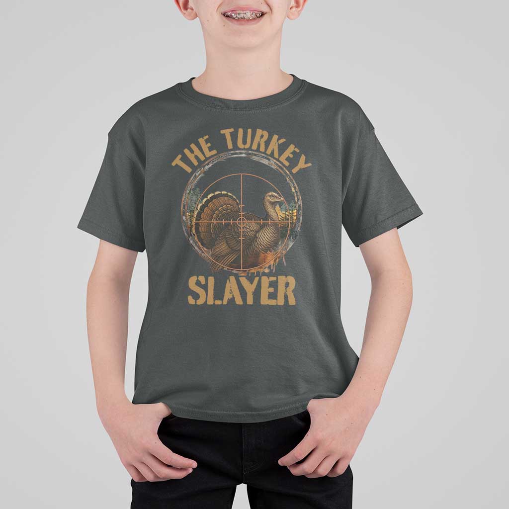 The Turkey Slayer T Shirt For Kid Funny Hunting Season Gift - Wonder Print Shop