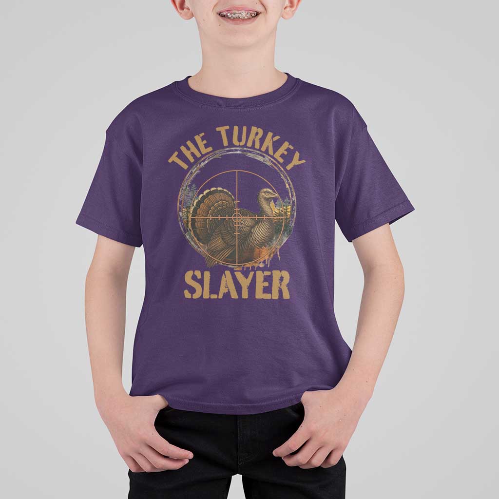 The Turkey Slayer T Shirt For Kid Funny Hunting Season Gift - Wonder Print Shop