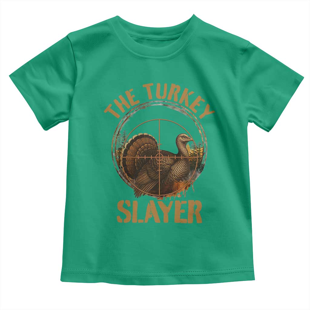 The Turkey Slayer Toddler T Shirt Funny Hunting Season Gift - Wonder Print Shop