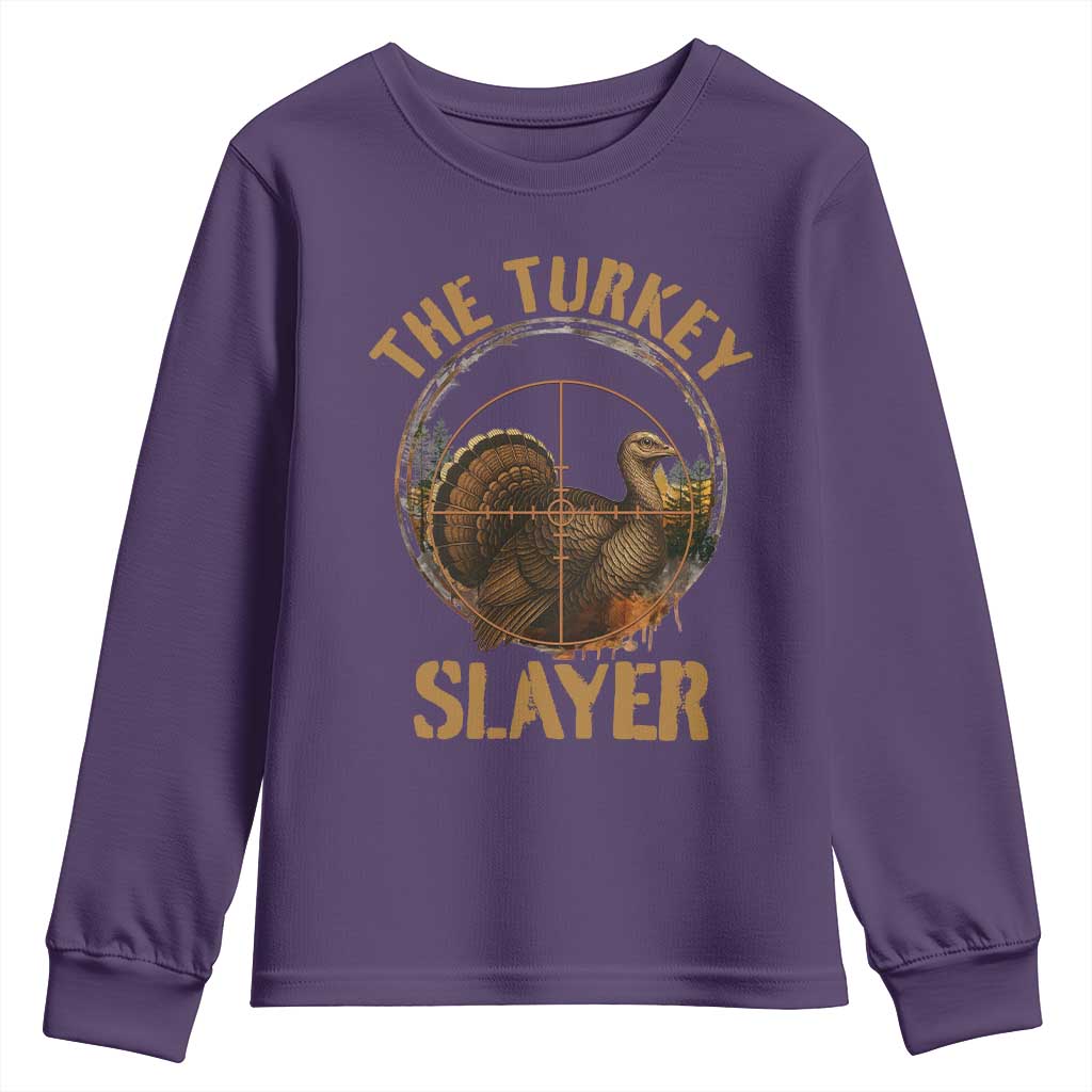 The Turkey Slayer Youth Sweatshirt Funny Hunting Season Gift - Wonder Print Shop