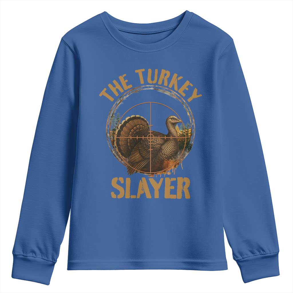 The Turkey Slayer Youth Sweatshirt Funny Hunting Season Gift - Wonder Print Shop