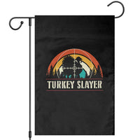 Turkey Slayer Garden Flag Vintage Sunset Hunting Season Gift - Wonder Print Shop