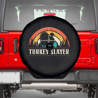 Turkey Slayer Spare Tire Cover Vintage Sunset Hunting Season Gift - Wonder Print Shop