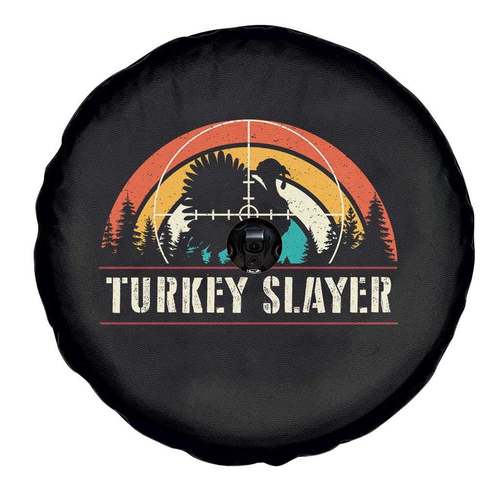 Turkey Slayer Spare Tire Cover Vintage Sunset Hunting Season Gift - Wonder Print Shop