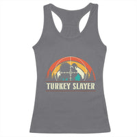 Turkey Slayer Racerback Tank Top Vintage Sunset Hunting Season Gift - Wonder Print Shop