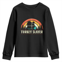 Turkey Slayer Youth Sweatshirt Vintage Sunset Hunting Season Gift - Wonder Print Shop