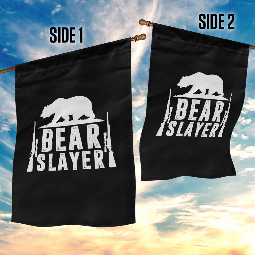 Bear Slayer Garden Flag Hunting Season Gift - Wonder Print Shop