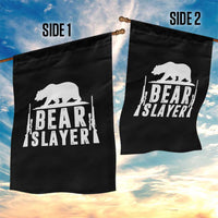 Bear Slayer Garden Flag Hunting Season Gift - Wonder Print Shop