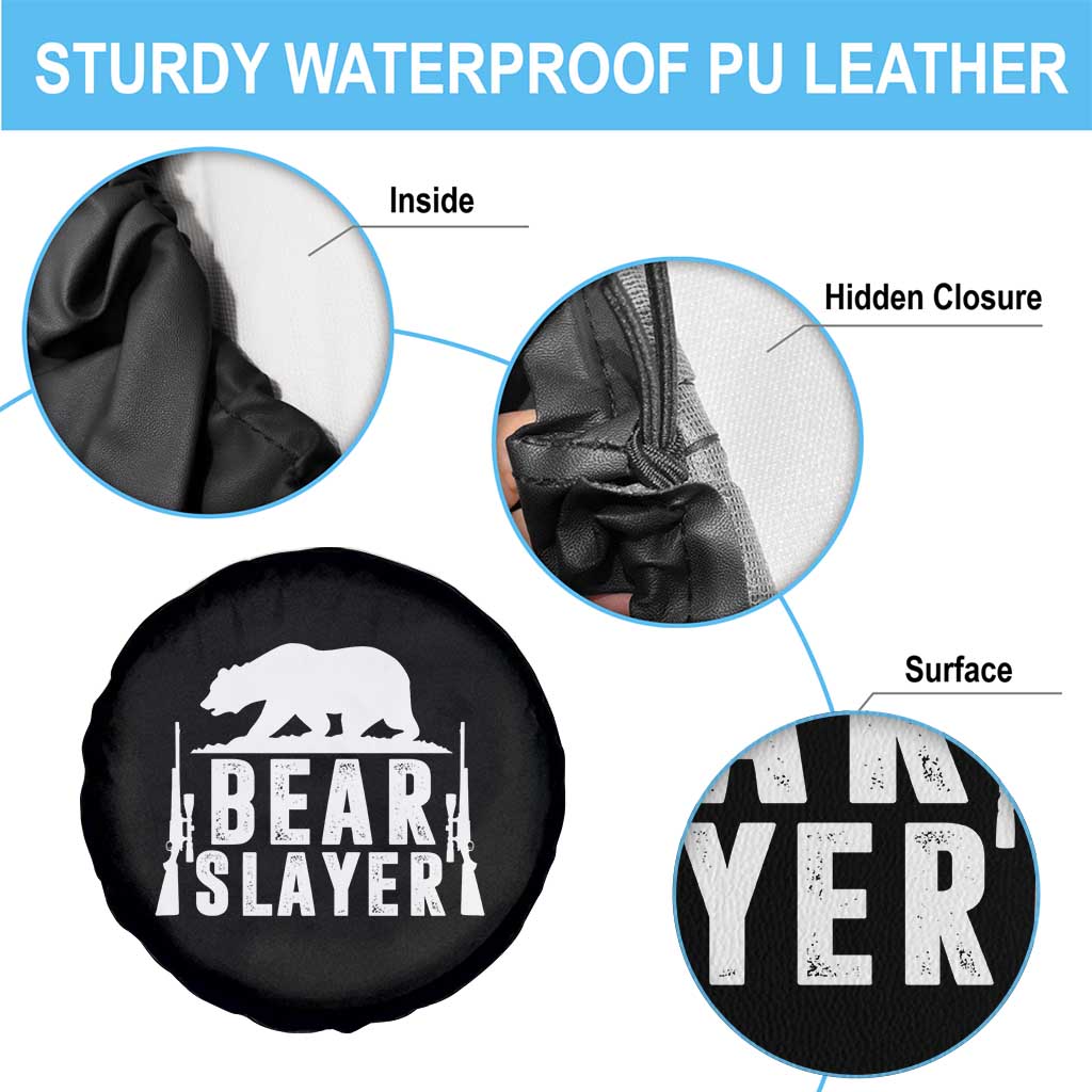 Bear Slayer Spare Tire Cover Hunting Season Gift - Wonder Print Shop