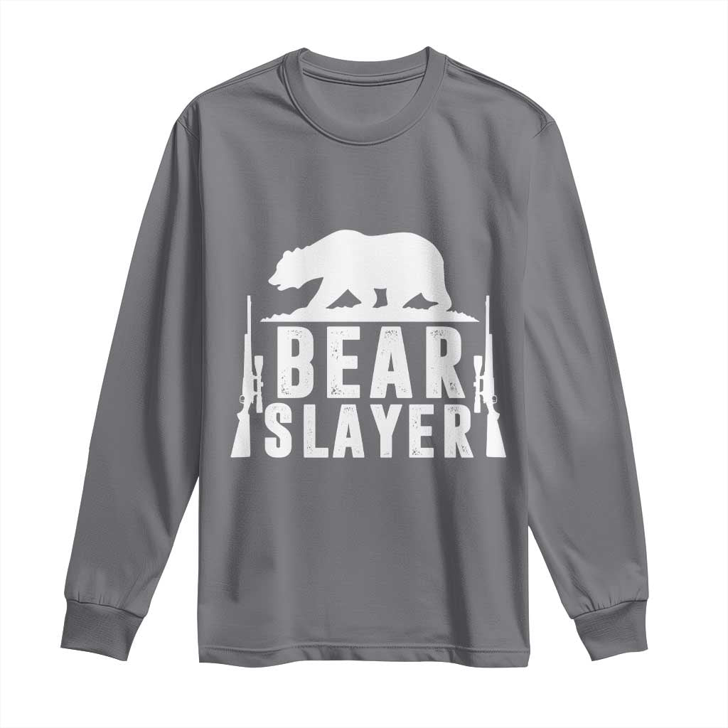 Bear Slayer Long Sleeve Shirt Hunting Season Gift - Wonder Print Shop