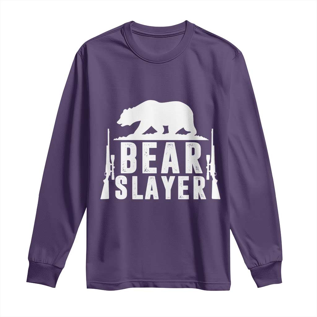 Bear Slayer Long Sleeve Shirt Hunting Season Gift - Wonder Print Shop