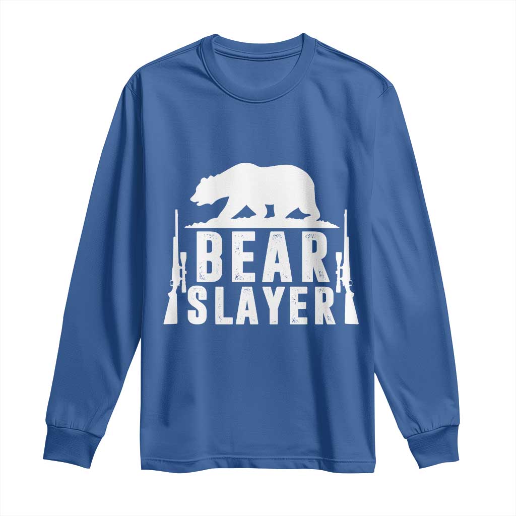Bear Slayer Long Sleeve Shirt Hunting Season Gift - Wonder Print Shop