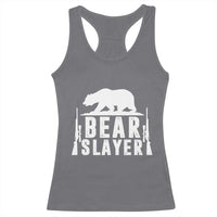Bear Slayer Racerback Tank Top Hunting Season Gift - Wonder Print Shop