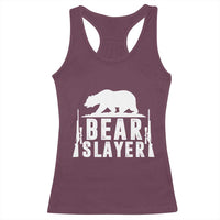 Bear Slayer Racerback Tank Top Hunting Season Gift - Wonder Print Shop