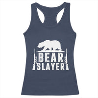 Bear Slayer Racerback Tank Top Hunting Season Gift - Wonder Print Shop