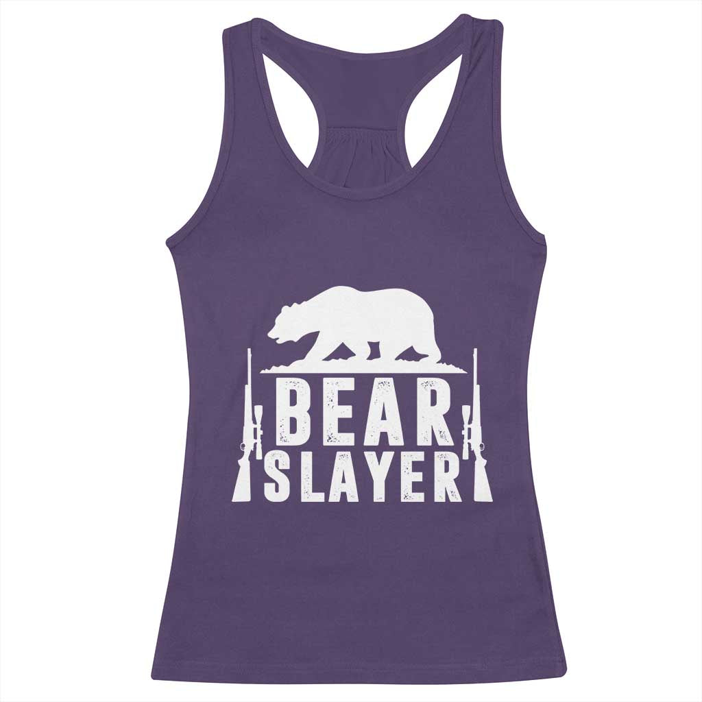 Bear Slayer Racerback Tank Top Hunting Season Gift - Wonder Print Shop