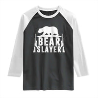 Bear Slayer Raglan Shirt Hunting Season Gift - Wonder Print Shop