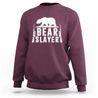 Bear Slayer Sweatshirt Hunting Season Gift - Wonder Print Shop