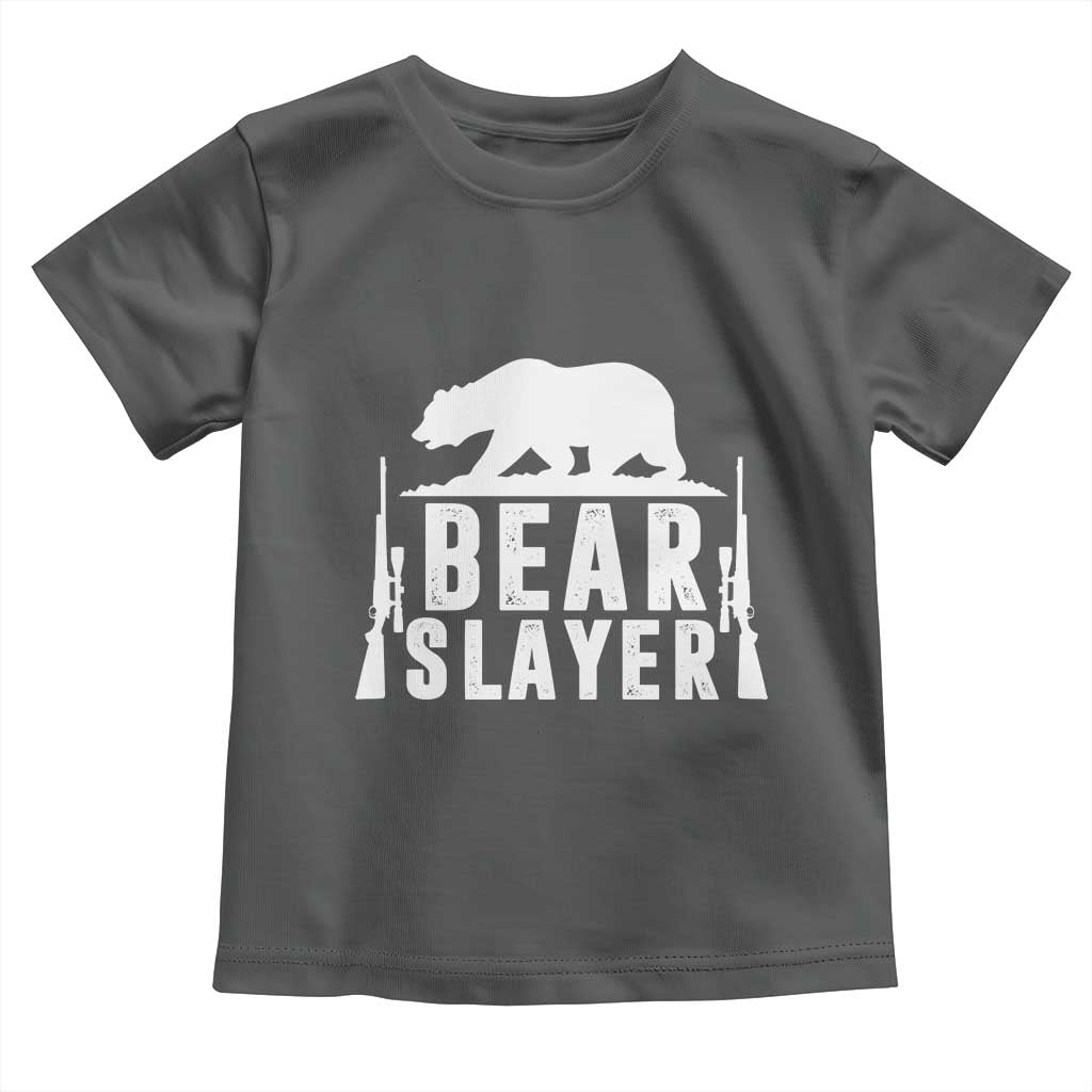 Bear Slayer Toddler T Shirt Hunting Season Gift - Wonder Print Shop