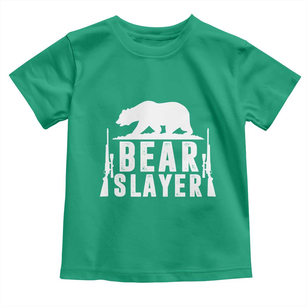 Bear Slayer Toddler T Shirt Hunting Season Gift - Wonder Print Shop