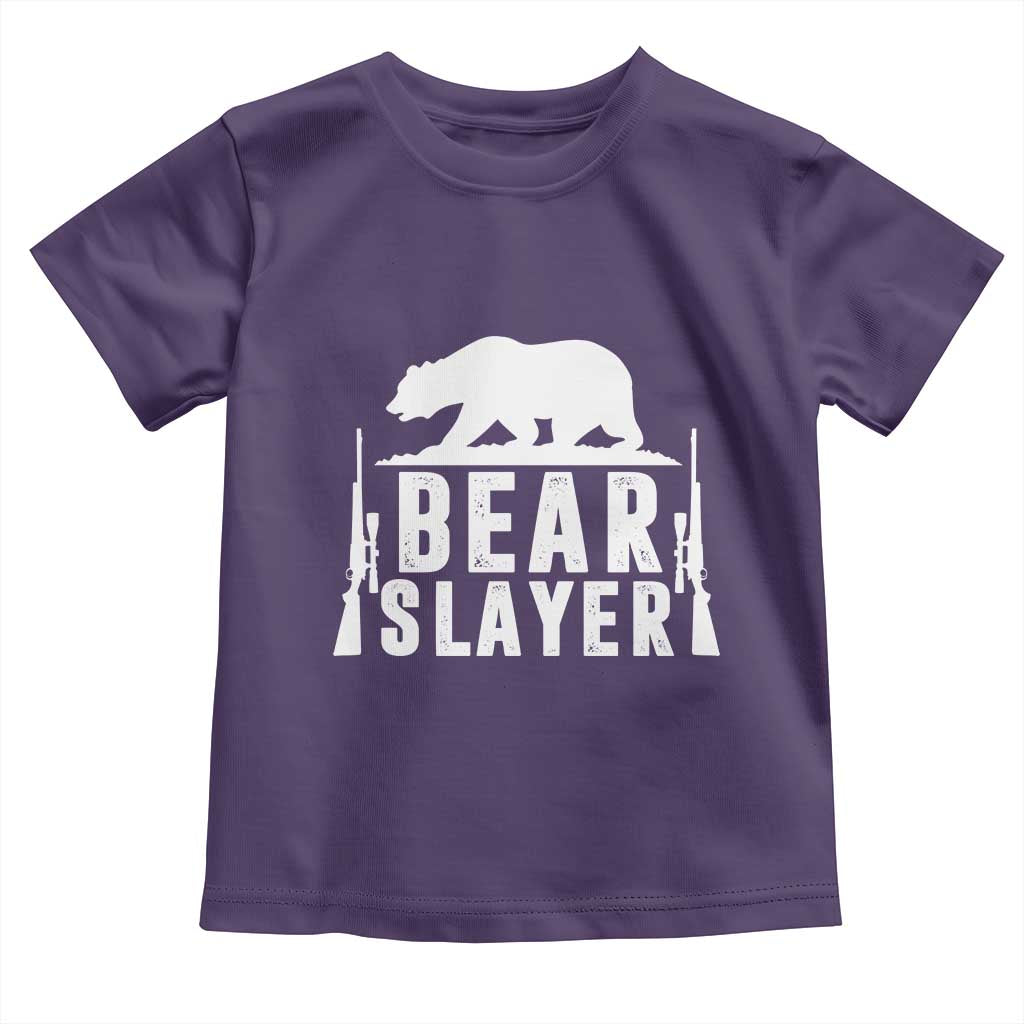 Bear Slayer Toddler T Shirt Hunting Season Gift - Wonder Print Shop