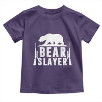 Bear Slayer Toddler T Shirt Hunting Season Gift - Wonder Print Shop
