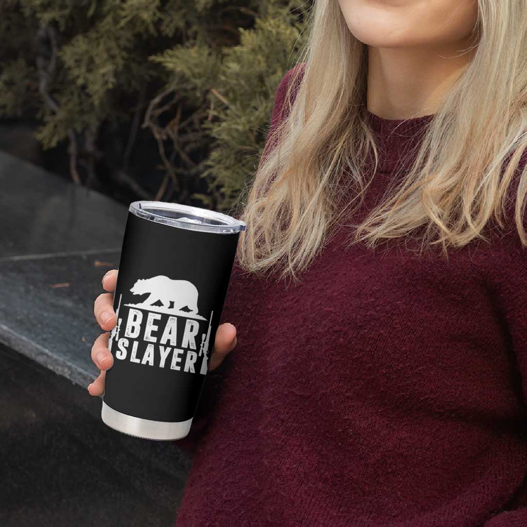 Bear Slayer Tumbler Cup Hunting Season Gift - Wonder Print Shop