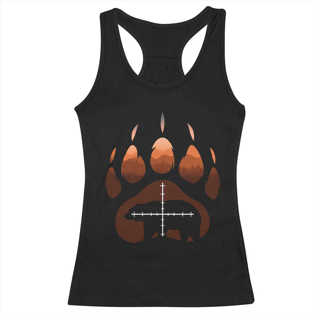 Big Game Bear Hunting Season Racerback Tank Top Funny Hunter Gift - Wonder Print Shop