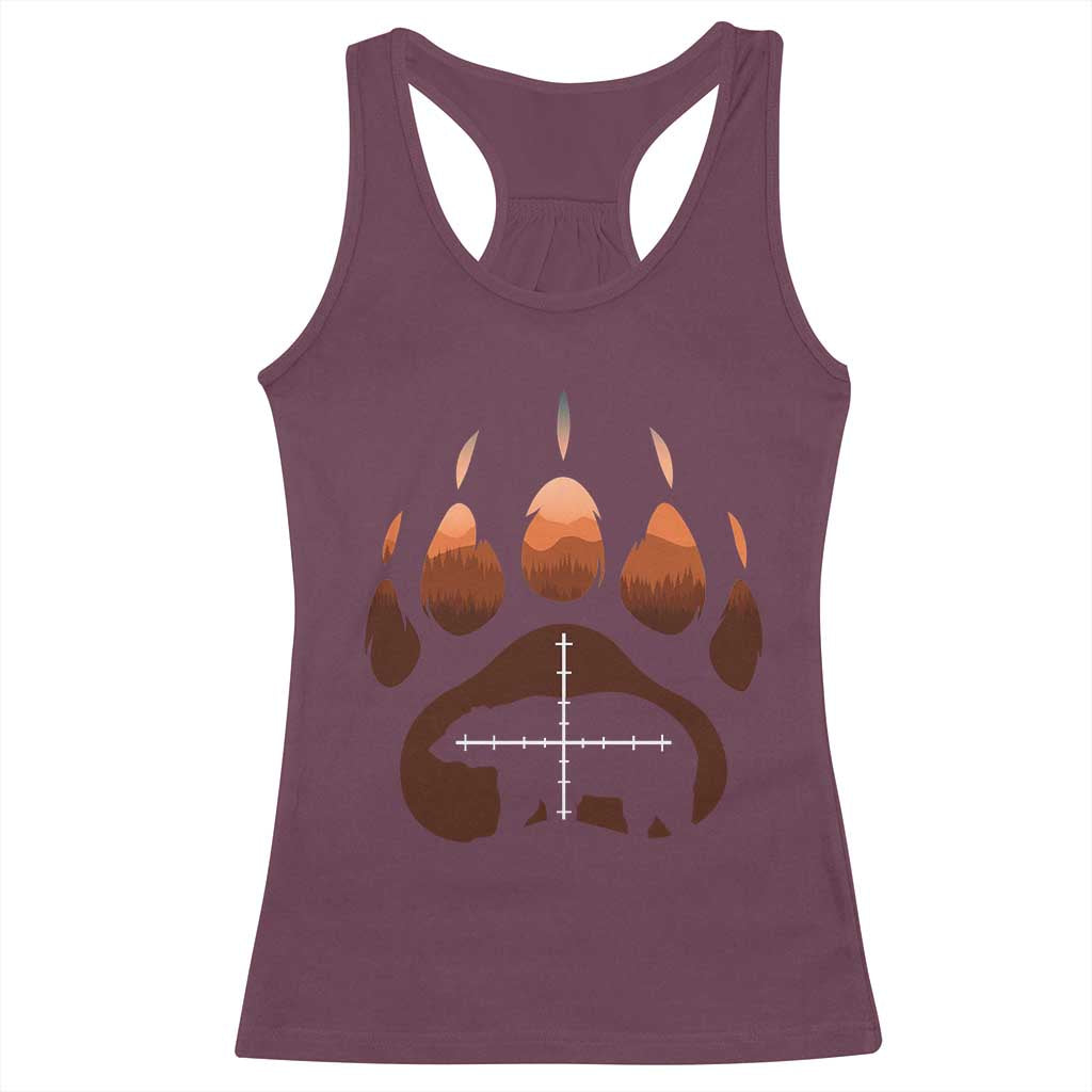Big Game Bear Hunting Season Racerback Tank Top Funny Hunter Gift - Wonder Print Shop
