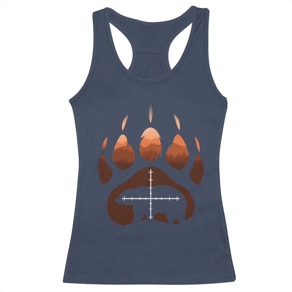 Big Game Bear Hunting Season Racerback Tank Top Funny Hunter Gift - Wonder Print Shop