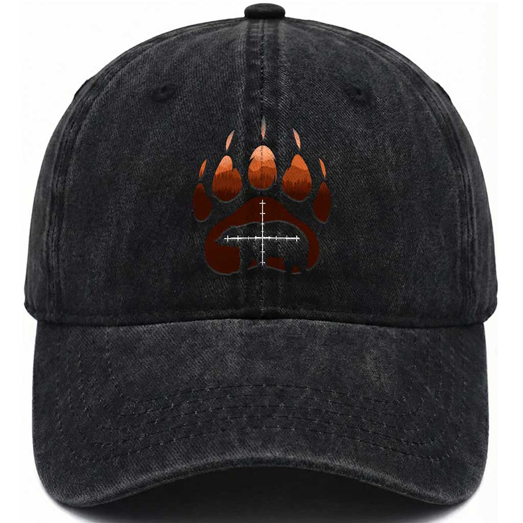 Big Game Bear Hunting Season Washed Cotton Baseball Cap Funny Hunter Gift