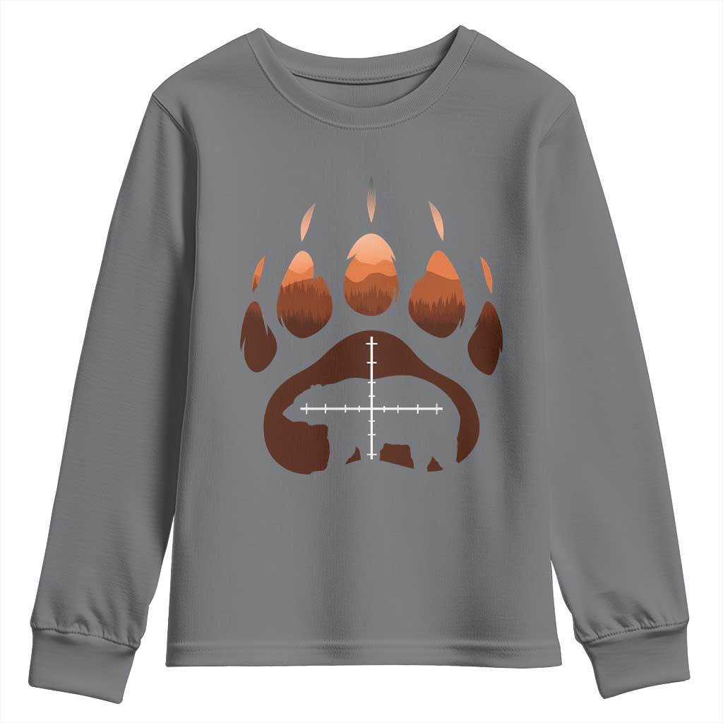 Big Game Bear Hunting Season Youth Sweatshirt Funny Hunter Gift - Wonder Print Shop