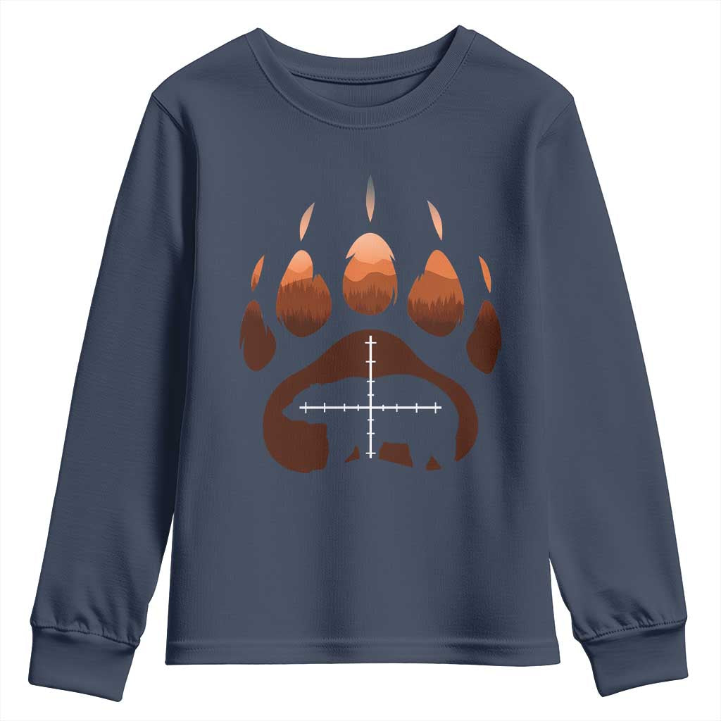Big Game Bear Hunting Season Youth Sweatshirt Funny Hunter Gift - Wonder Print Shop