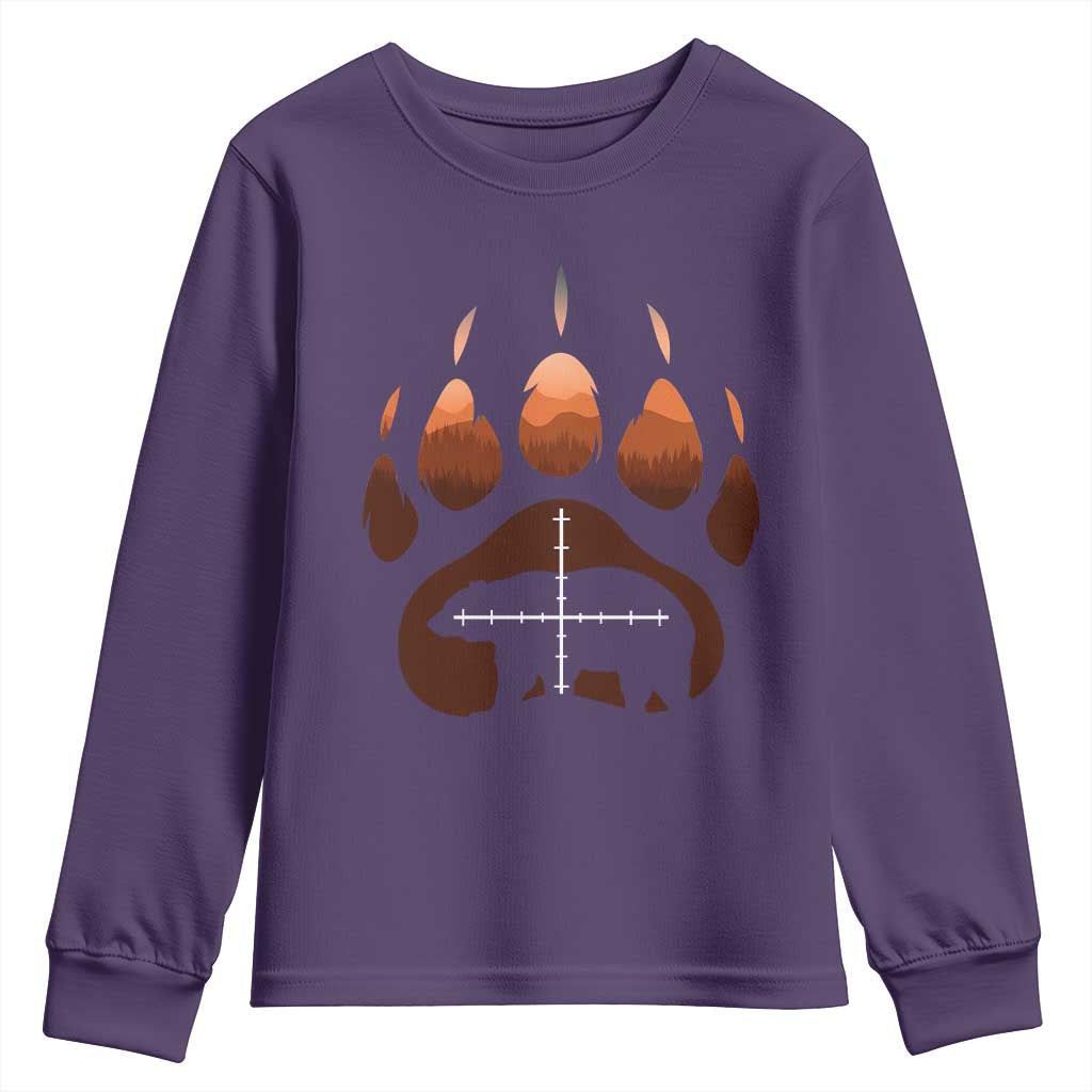 Big Game Bear Hunting Season Youth Sweatshirt Funny Hunter Gift - Wonder Print Shop