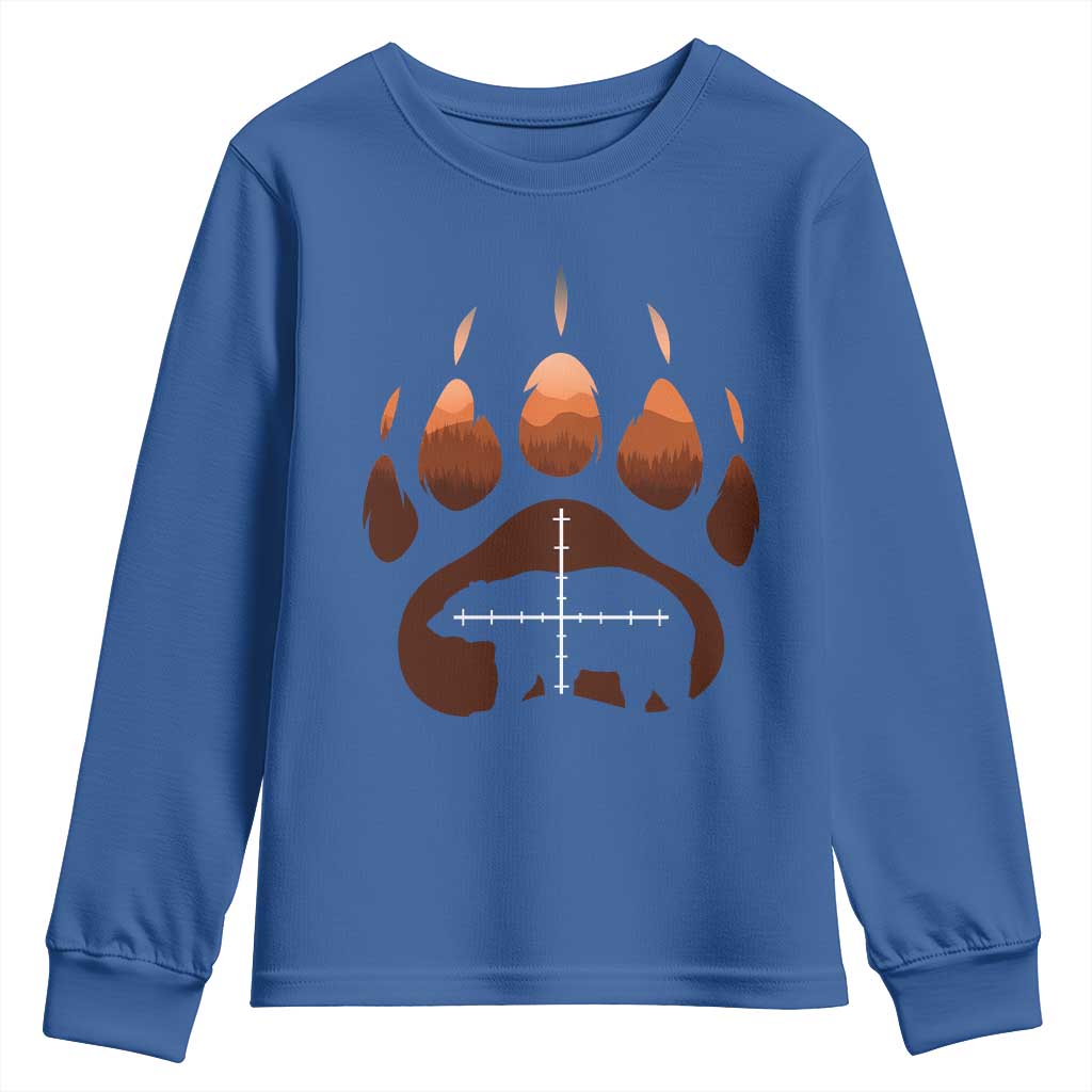 Big Game Bear Hunting Season Youth Sweatshirt Funny Hunter Gift - Wonder Print Shop