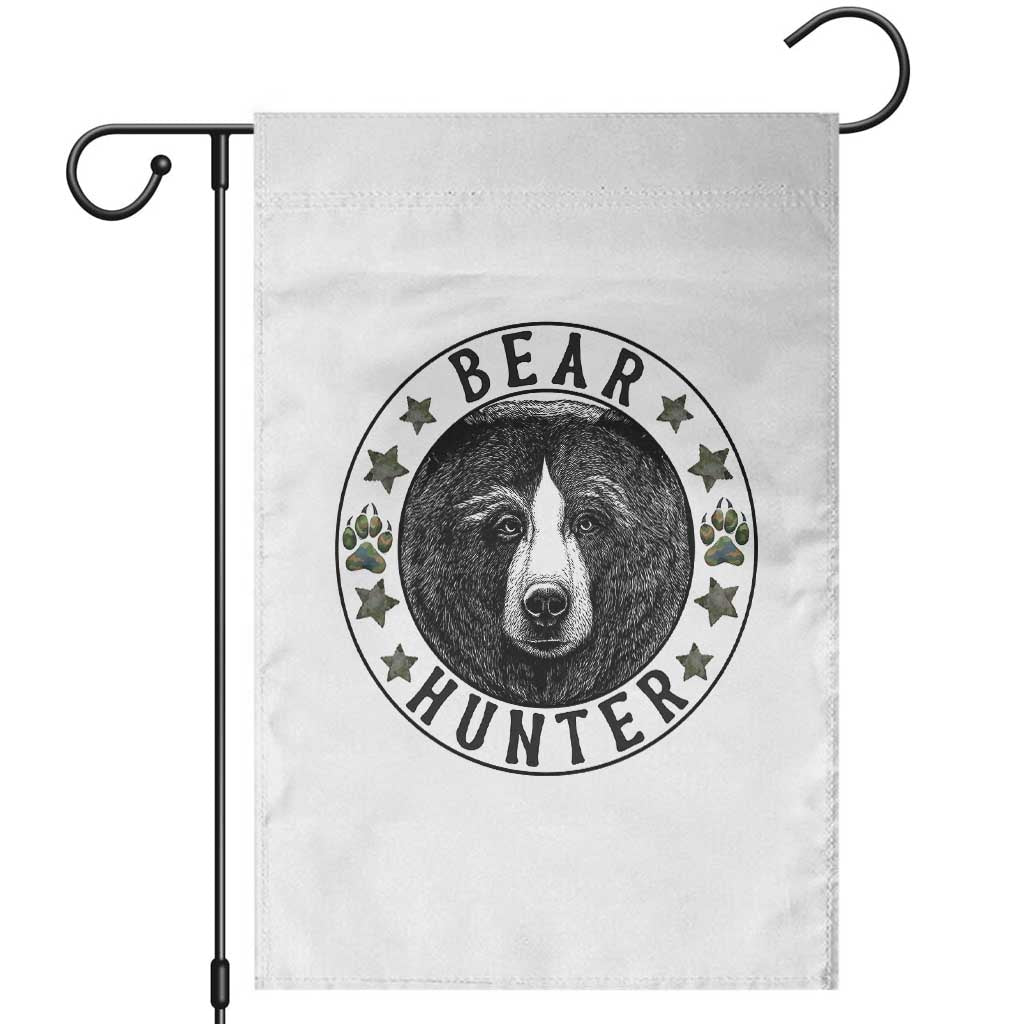 Bear Hunter Garden Flag Funny Hunting Season Gift - Wonder Print Shop