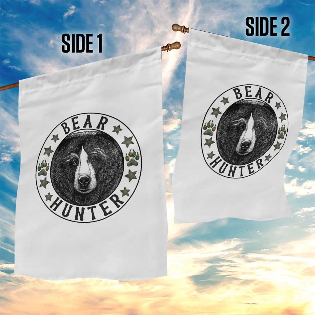 Bear Hunter Garden Flag Funny Hunting Season Gift - Wonder Print Shop