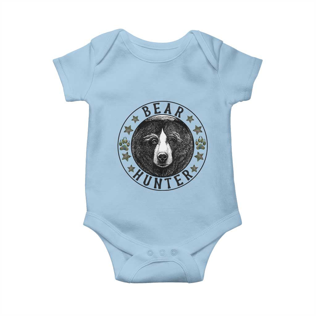 Bear Hunter Baby Onesie Funny Hunting Season Gift - Wonder Print Shop