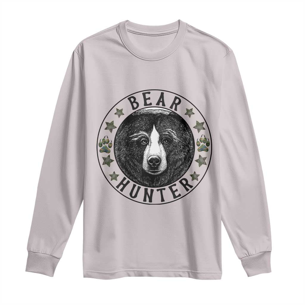 Bear Hunter Long Sleeve Shirt Funny Hunting Season Gift - Wonder Print Shop