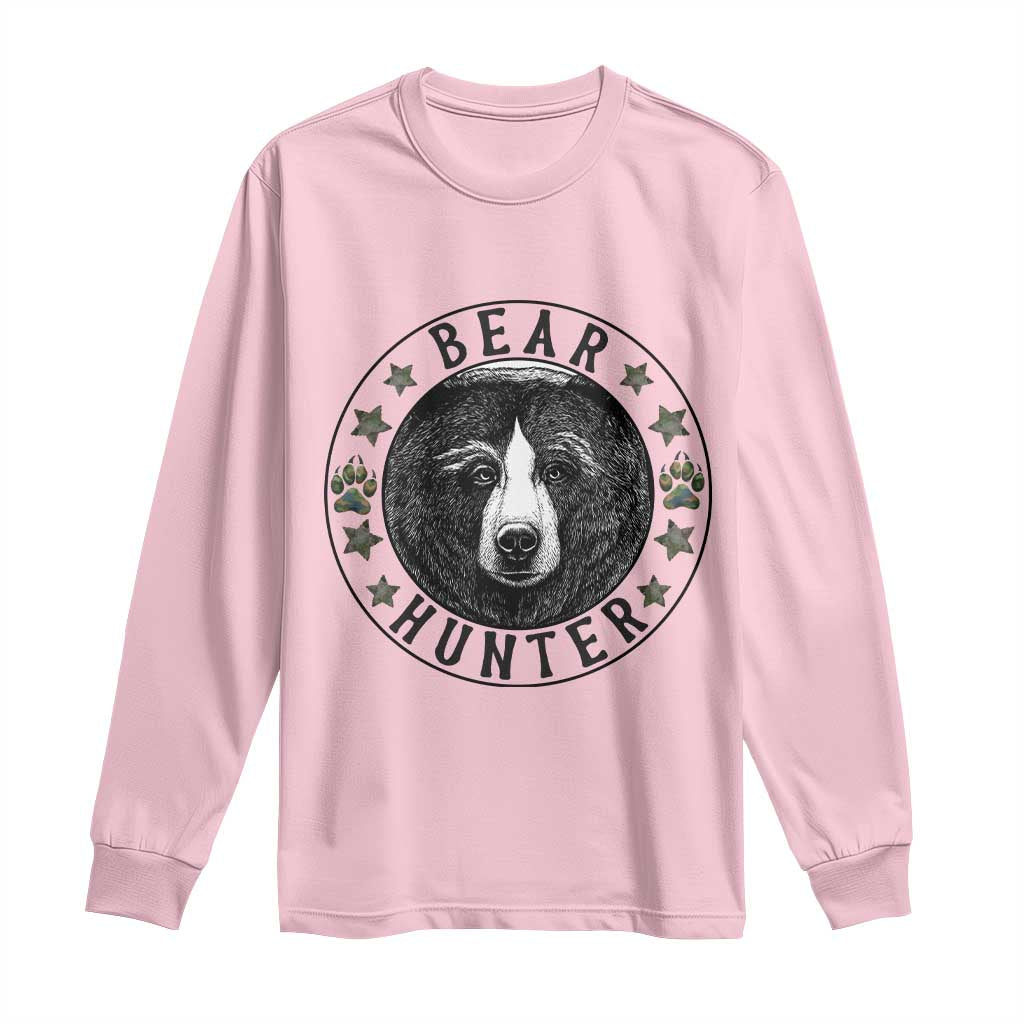 Bear Hunter Long Sleeve Shirt Funny Hunting Season Gift - Wonder Print Shop