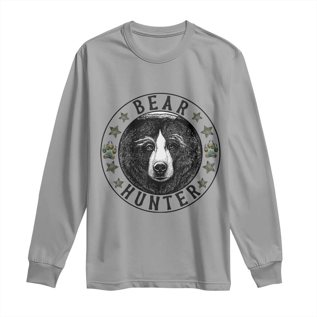 Bear Hunter Long Sleeve Shirt Funny Hunting Season Gift - Wonder Print Shop