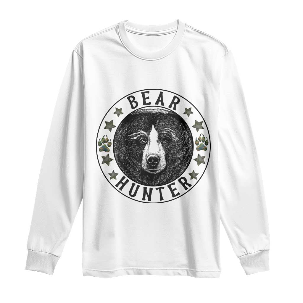 Bear Hunter Long Sleeve Shirt Funny Hunting Season Gift - Wonder Print Shop