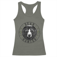 Bear Hunter Racerback Tank Top Funny Hunting Season Gift - Wonder Print Shop