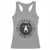 Bear Hunter Racerback Tank Top Funny Hunting Season Gift - Wonder Print Shop