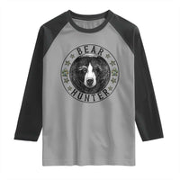 Bear Hunter Raglan Shirt Funny Hunting Season Gift - Wonder Print Shop