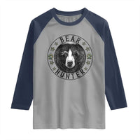 Bear Hunter Raglan Shirt Funny Hunting Season Gift - Wonder Print Shop