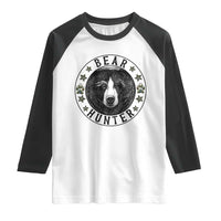 Bear Hunter Raglan Shirt Funny Hunting Season Gift - Wonder Print Shop