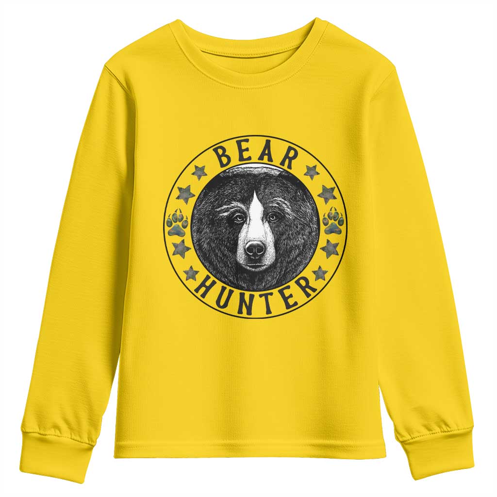Bear Hunter Youth Sweatshirt Funny Hunting Season Gift - Wonder Print Shop