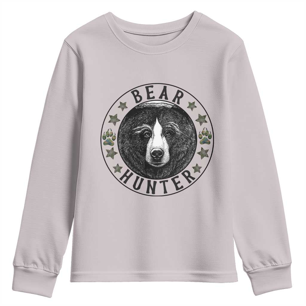 Bear Hunter Youth Sweatshirt Funny Hunting Season Gift - Wonder Print Shop